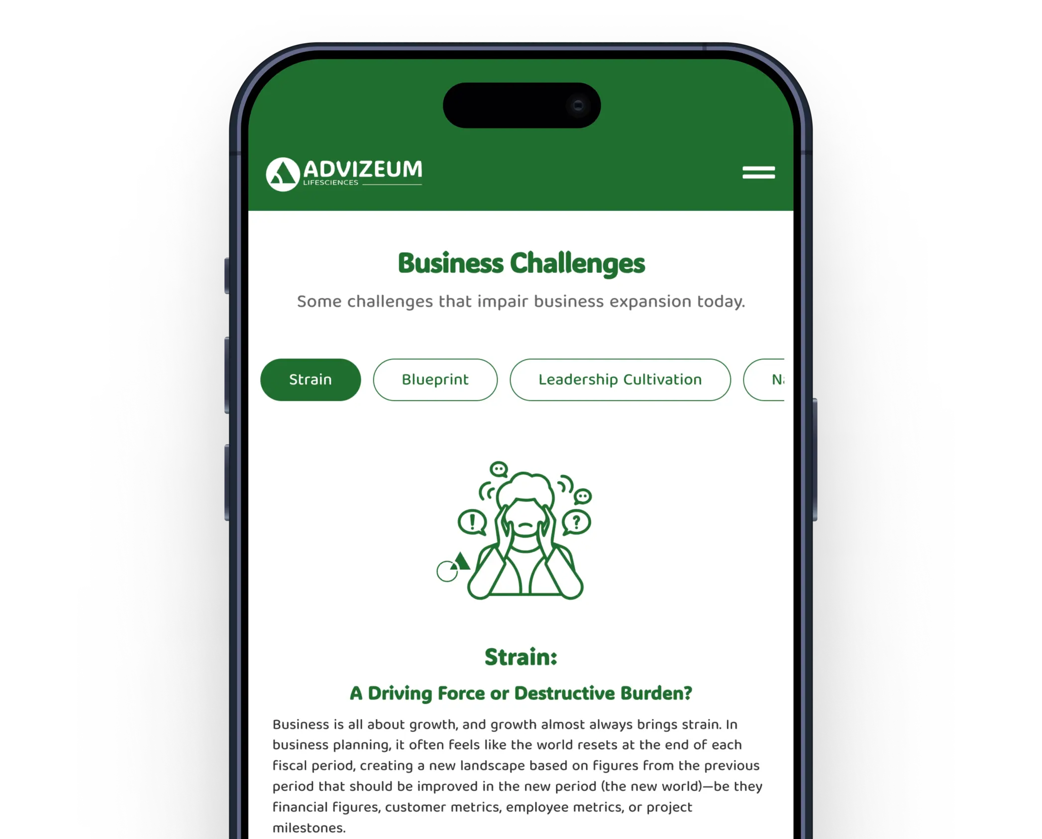 advizeum business challenges mobile