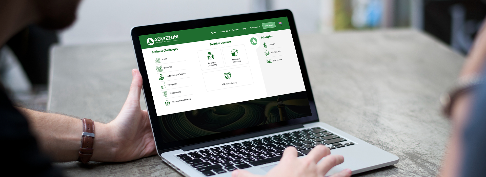 advizeum mockup 1